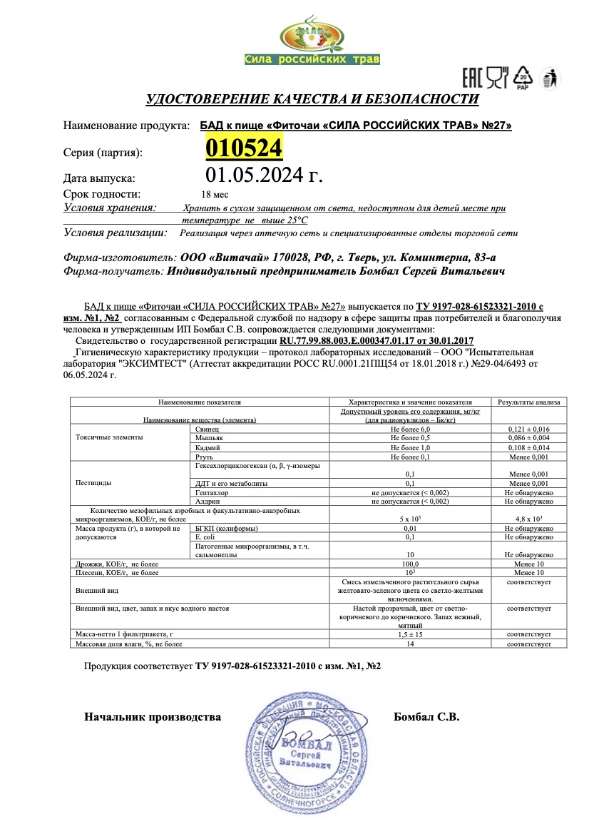Паспорт №052024